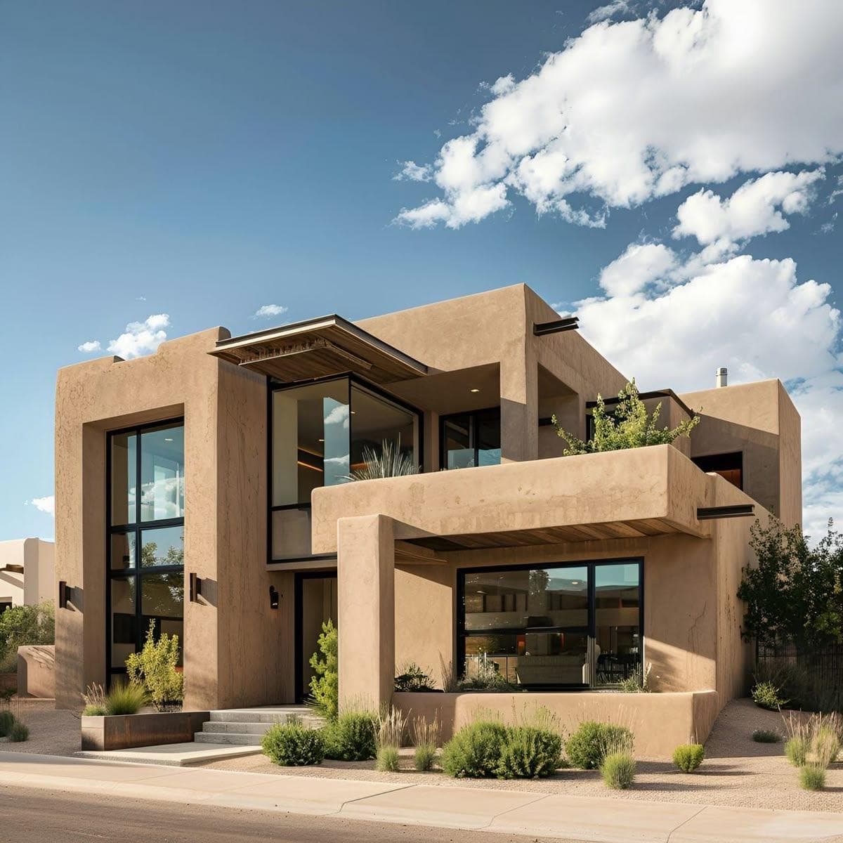 Modern architecture building